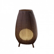 Bover Amphora 02 LED Floor Lamp (Rattan Brown)