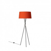 Santa & Cole Tripode G5 Floor Lamp Red amber ribbon