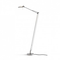 Luceplan Berenice Floor Lamp in Aluminium with a White Diffuser