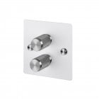 Buster + Punch 2G Dimmer Switch White/Steel