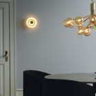 Nuura Blossi LED Wall/Ceiling Light Nordic Gold/Opal White