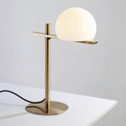 Estiluz Circ LED Table Lamp Satin Gold