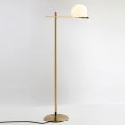 Estiluz Circ LED Floor Lamp Satin Gold