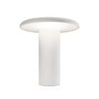 Artemide Takku LED Portable Table Lamp Painted White