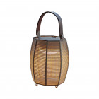 Bover Tanit LED Portable Lamp with brown handle