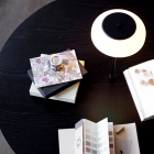 Nuura Blossi Table In-set Small LED Lamp - Black Medium Situ