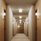 Lodes Volum Ceiling/Wall Lights in Hotel Corridor