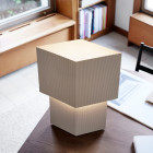 Large Cotton Pholc Romb Table Lamp