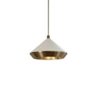 Bert Frank Shear Pendant XL Antique Brass Cream