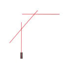 Nemo Flamingo LED Floor Lamp Red - Close up