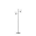 Flos Nocturne LED Floor Lamp F2 Cone Silver
