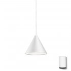 Flos String Light Cone LED Pendant White Floor Switch