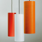 Karboxx Tube Pendant Light - Red, White and Orange fibreglass 30