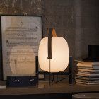 Santa & Cole Cesta Metálica Table Lamp With Handle