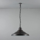 Original BTC School Pendant Weathered Copper and White