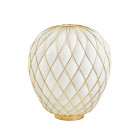 Fontana Arte Pinecone Table Lamp Large White Gold