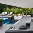 Astro Kos II Round Exterior Ceiling Light Lifestyle Poolside