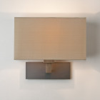 Astro Park Lane Grande Wall Light Bronze with oyster shade