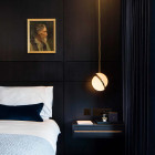 Lee Broom Mini Crescent Pendant in Bedroom