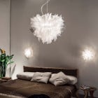 Slamp Veli Suspension in Bedroom (Large - Opal)