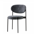 Verpan Series 430 Chair Grey Patterned Black Frame 