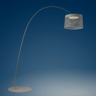 Foscarini Twiggy Grid LED Floor Lamp in greige