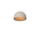 Vibia Duo Ceiling Dome LED Light Small Cream Walnut