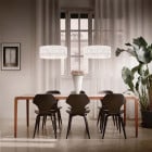 2x Slamp Accordeon LED Suspension Light over Dining Table