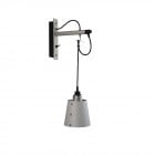 Buster + Punch Hooked Wall Light - Small, Stone & Steel