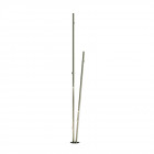 Vibia Bamboo Double LED Outdoor Floor Lamp 4811 Khaki