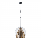 Diesel Living with Lodes Cage Pendant Large White Cage/Bronze Diffuser