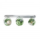 Fabbian Beluga Triple Ceiling/Wall Light - Green