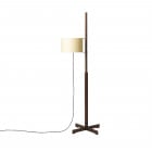 Santa & Cole TMM Floor Lamp Beige Shade with Walnut Structure