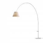 Luceplan Lady Costanza Floor Lamp - Shaded stone shade, aluminium body