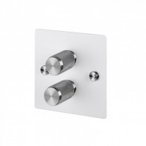 Buster + Punch 2G Dimmer Switch White/Steel