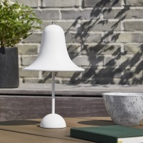 Verpan Pantop Portable Table Lamp Matt White