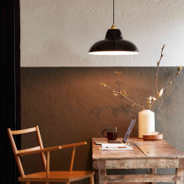 Anglepoise Original 1227 Brass Midi Wide Pendant Above Table