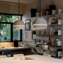 Santa & Cole Fontana Pendant Above Table