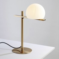 Estiluz Circ LED Table Lamp Satin Gold