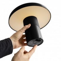 HAY Pao Portable Table Lamp Soft Black Close Up