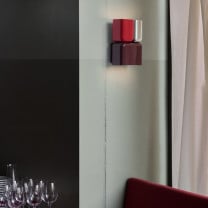 &Tradition Tabata LN10 Wall Light Burgundy and Red in Restaurant