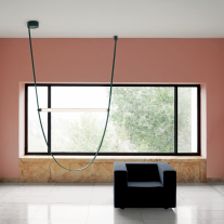 Flos Wireline LED Suspension Forest Green