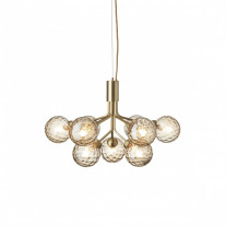 Nuura Apiales 9 Chandelier Brushed Brass/Gold Optic Glass