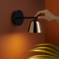 Parachilna Lighto A LED Wall Light Golden Glossy 