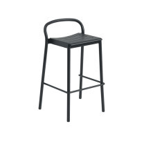 Muuto Linear Steel Bar Stool Large Black