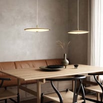 Design For The People Blanche Pendant Over Dining Table