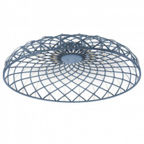 Flos Skynest LED Ceiling Light Blue Tormaline