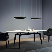 Mito Sospeso Move LED Pendants Over Dining Table