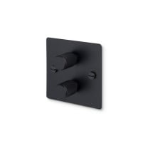 Buster and Punch 2G Modular Dimmer Switch Black Cross