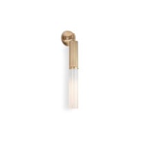 J. Adams & Co Flume Wall Light Satin Brass Clear